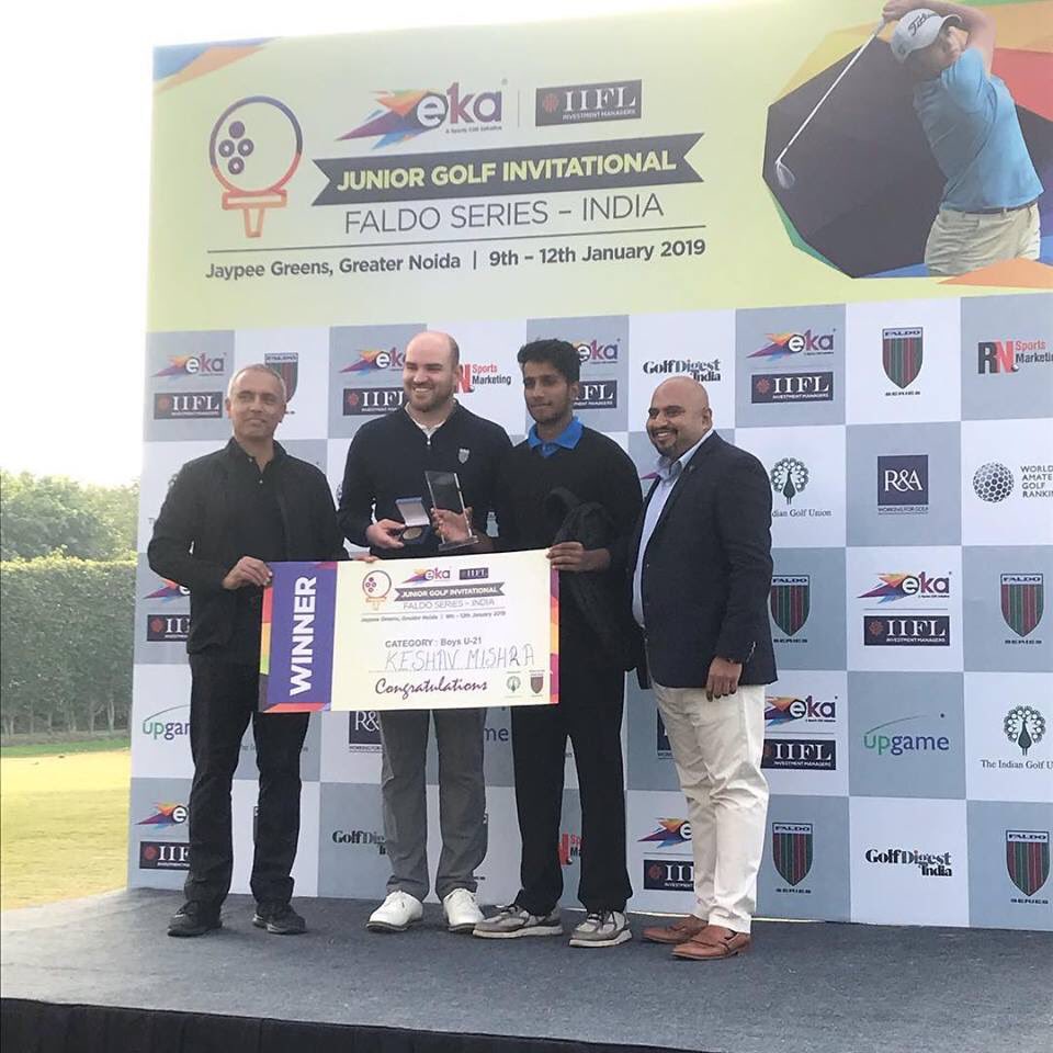 EKAbyIIFLIM's tweet photo. Congratulations to Keshav Mishra on winning the Faldo Series Asia Grand Final - Boys U-21!
Keshav won the EKA | IIFL Junior Golf Invitational Faldo Series - India (Boys U-21) to qualify for the Faldo Series Asia Grand Final, where he carded a total of 211 over 54 holes. 🏆 https://t.co/LK5KvcJIqm