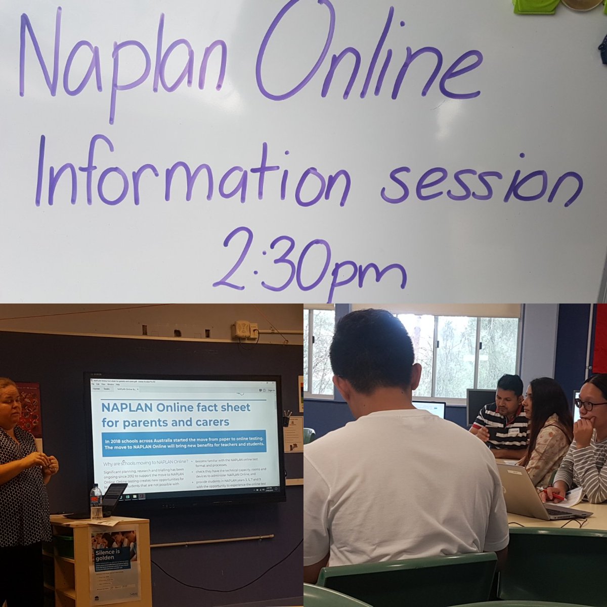 Happening now! Keeping our community informed about #naplanonline  Please feel free to drop in and ask any questions that you might have.