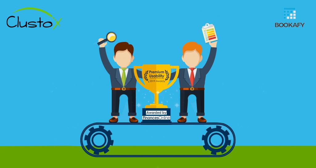 Success comes with hard work! 🙌

BOOKAFY WINS THE 2019 PREMIUM USABILITY AND RISING STAR AWARD🏆BY FINANCESONLINE!

We're so proud to say that Clustox has contributed to this success. Read more about Bookafy achievement: bit.ly/2U0Z7fA

#Bookafy #PremiumUsability #Award