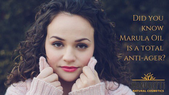 Maruketti1's tweet photo. Did you know #MarulaOil is a total anti-ager?
It's full of fatty acids and #omega oils, as well as Vitamins E and C, which work together to repair free radical damage, like that from the sun exposure or pollution, and which accelerate aging. 
#skincareproducts
#natural 
#organic https://t.co/hT57BmNiwq