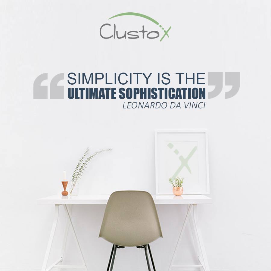 A design should be simple yet sleek.

#Clustox #Design #Graphics #Simplicity