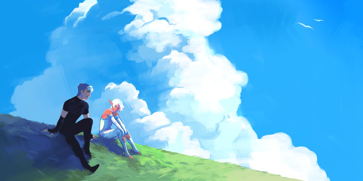 My piece for the <a href="/HurricaneZine/">Hurricane Zine | Preorders Closed</a> 
The book just got to me and Ill post pics of its beauty soon. I really loved this piece I made (even tho i redid about 60% of it so late) But this zine was really nice to work on 🖤💙