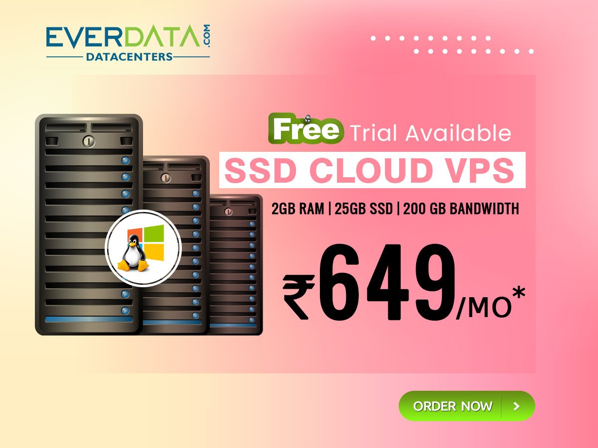Everdata_Tech's tweet image. SSD VPS Cloud starts at just 649/month only. Free trial available for limited time only. Order Now!!
For more info visit: everdata.com/vps-cloud
#ssdvpscloud #vpscloud #SSDVPS #everdatatechnology