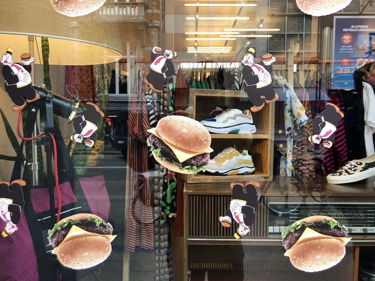 Window stickers for HurrayDistribution / <a href="/hufworldwide/">HUF</a> at Giraffe Shop #Leuven