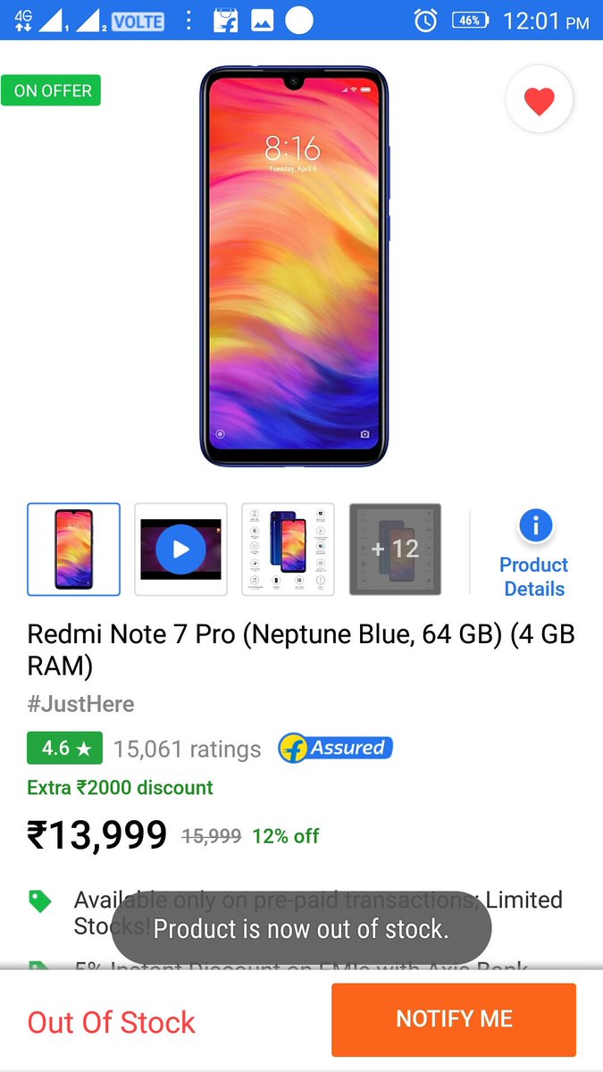 rahulbca13's tweet photo. This is reality of Redmi and flipkart sale... @RedmiNote7Pro @manukumarjain @XiaomiIndia https://t.co/9b6r0NXHmR
