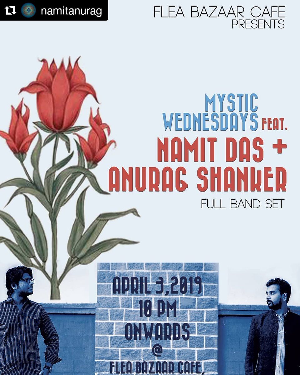 We are taking over <a href="/FleaBazaarCafe/">FLEA Bazaar Cafe</a> alternate Wednesdays starting 03/04 to introduce you all to some Indian Music and Literary gold! Full band sets with many surprises coming for subsequent gigs. #music #bombay #live #contemporary #india