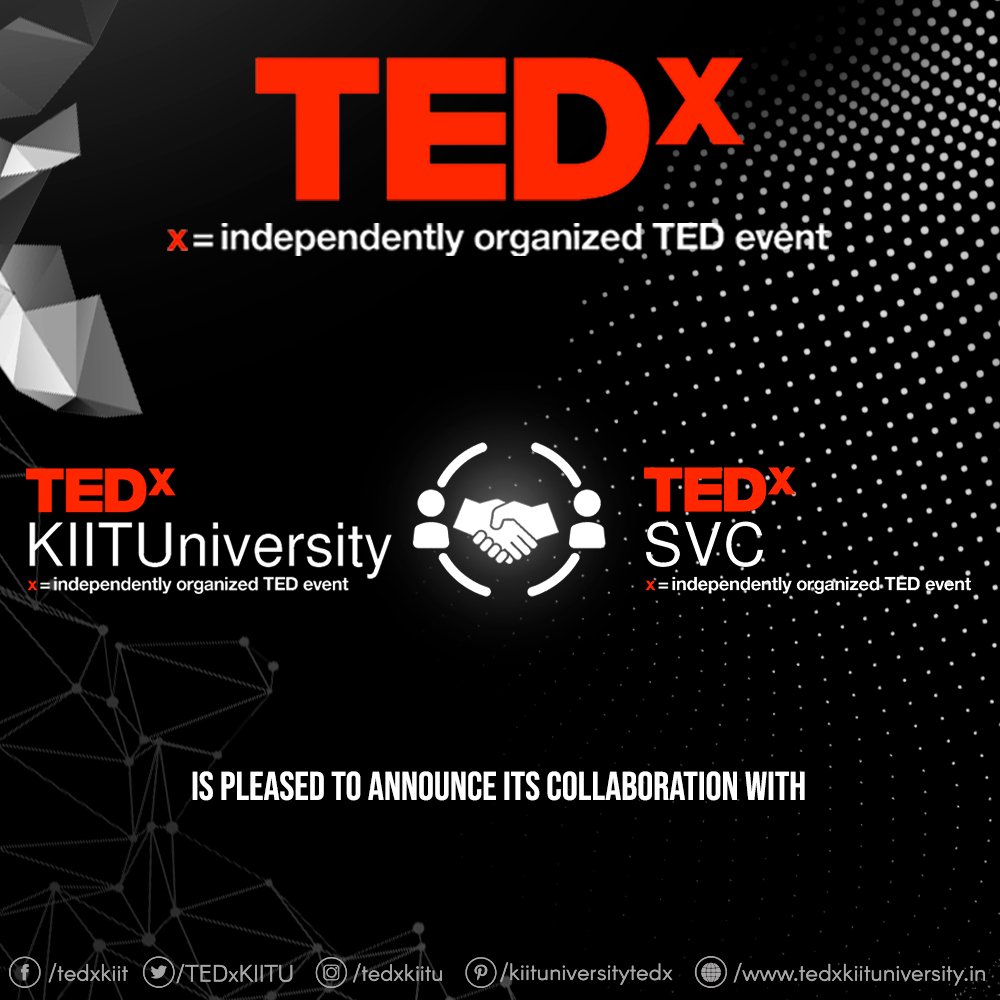 TEDxKIITUniversity (@tedxkiitu) on Twitter photo TEDxKIITUniversity (<a href="/TEDxKIITU/">TEDxKIITUniversity</a>) is proud to collaborate with TEDxSVC for its fourth edition.
#ted #tedx #tedxkiituniversity #tedxkiitu2019 #ideasworthspreading #change #motivation #inspiration #RightAngleOfTheClock #31March2019 TEDxKIITUniversity (<a href="/TEDxKIITU/">TEDxKIITUniversity</a>) is proud to collaborate with TEDxSVC for its fourth edition.
#ted #tedx #tedxkiituniversity #tedxkiitu2019 #ideasworthspreading #change #motivation #inspiration #RightAngleOfTheClock #31March2019
