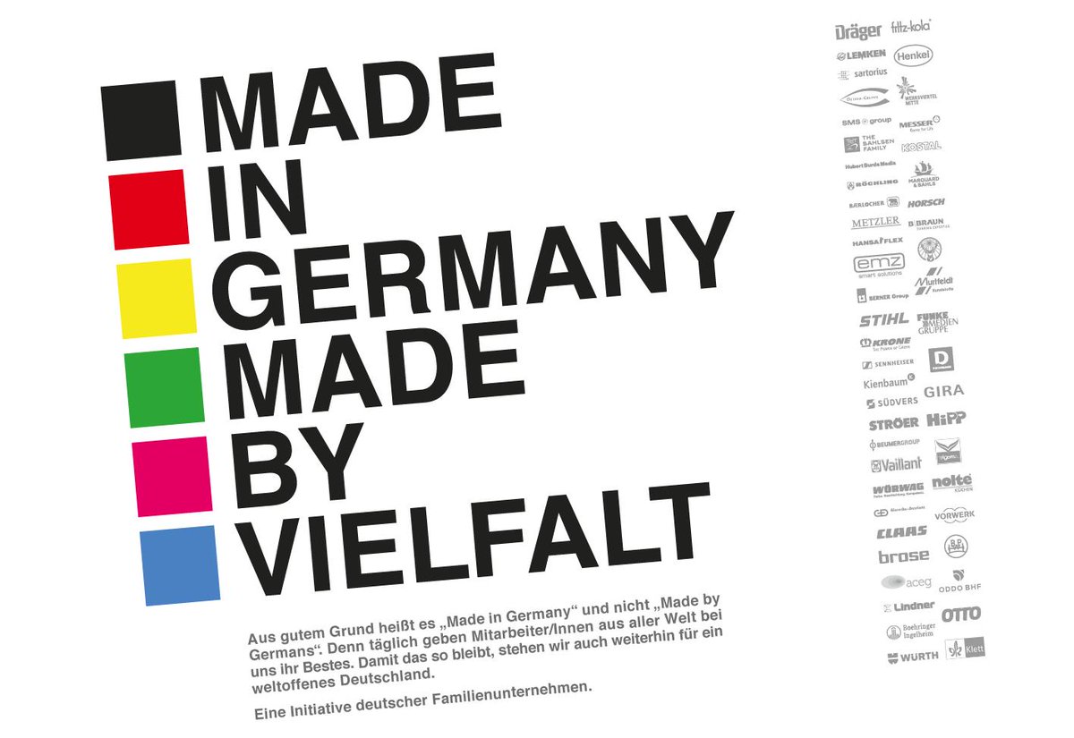 Vaillant and several other family-owned companies are currently promoting tolerance and open-mindedness in a joint campaign. Its message: It doesn’t matter where you come from, but peacefulness and tolerance do. People from 44 nationalities work for Vaillant Group in Germany.