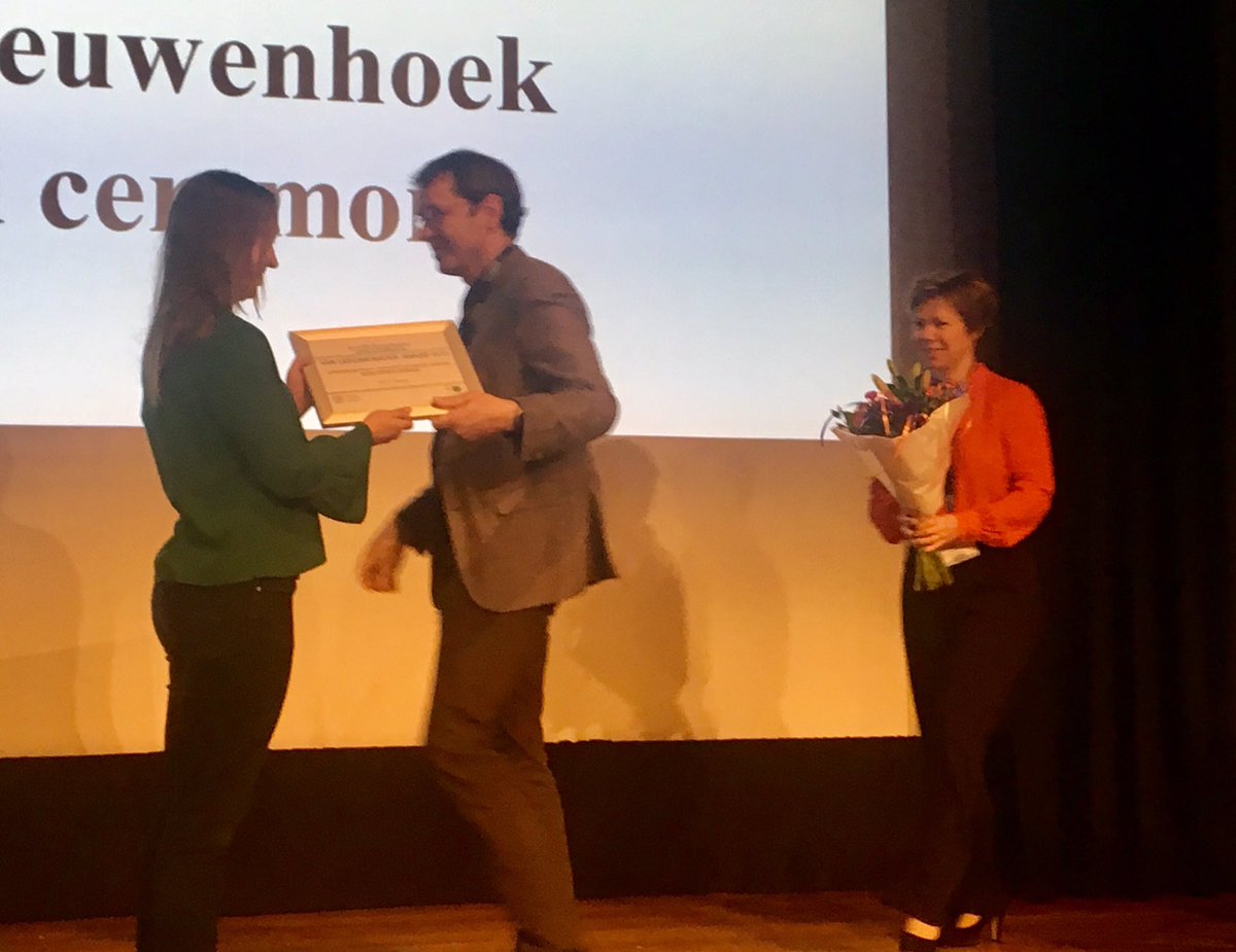 CongresReporter (@congresreporter) on Twitter photo And the Van Leeuwenhoek Award goes to <a href="/d_stapels/">Daphne Stapels</a> “Salmonella persisters undermine host immune defenses during antibiotic treatment” #ssm19 And the Van Leeuwenhoek Award goes to <a href="/d_stapels/">Daphne Stapels</a> “Salmonella persisters undermine host immune defenses during antibiotic treatment” #ssm19