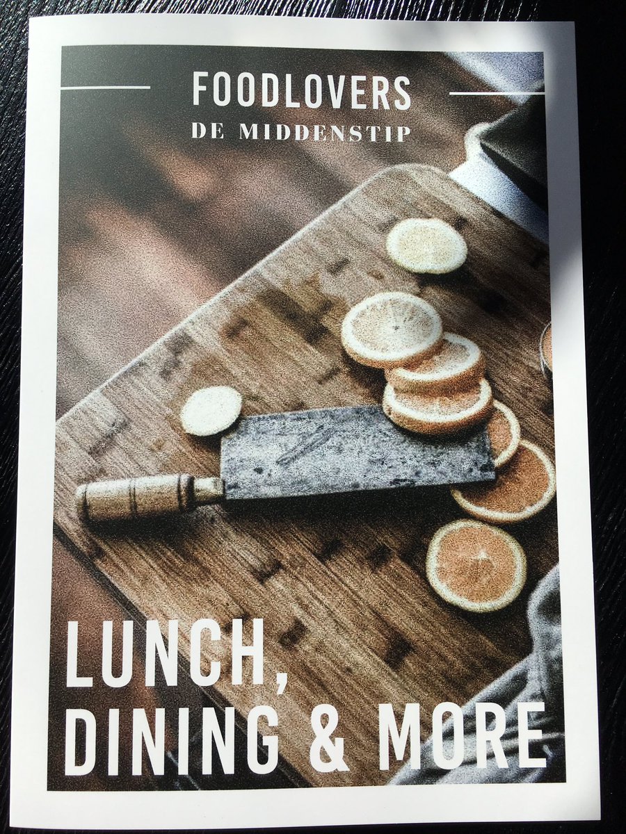 Het voorjaar begint, de zon schijnt een mooie nieuwe menukaart , heerlijk eten, drinken en genieten bij Foodlovers @ de Middenstip!!