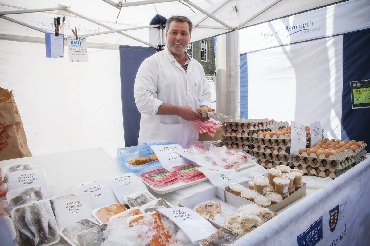 SandersonArcade's tweet photo. Morpeth Market Day TODAY / 9am - 3pm 
Fresh Local Produce Same Canny Traders!!

@JuliansVeg - @Geordiebanger - Adamsons Fish - Castle Bakery - Caribe Coffee Co. - Wardles Nursery/Plants - Tony's Keys - Murphy's Kitchen + MORE 🌷🥖🍓☕️🍴

@MoreInMorpeth https://t.co/OELof6wTY8