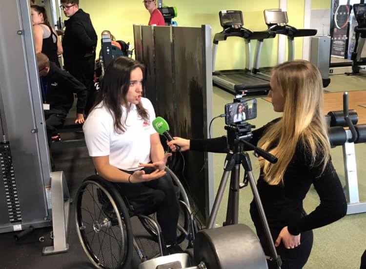 Inspirational visit yesterday from <a href="/JadeJones11/">Jade Hall</a> and @callumhallgb_ from <a href="/TeamEngland/">Team England</a> who led sessions for young adults with disabilities from <a href="/wilsonstuartsch/">Wilson Stuart School</a> at Stechford Leisure Centre 🎥🏋️‍♀️🏊‍♀️ @sercoleisure