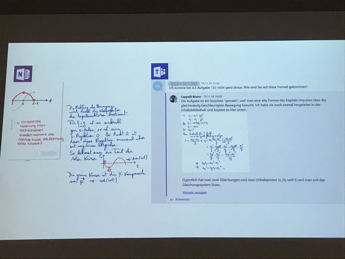 stollerschai's tweet photo. Bruno Capelli setzt ein #FlippedClassoom Konzept mit #Notes und #Teams an der Kantonsschule Wetzikon um. Mehr Interaktion und mehr Austausch zwischen allen Beteiligten #ist19 https://t.co/gfrFCKnwso