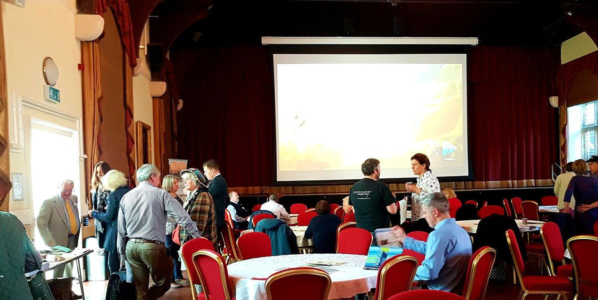 VisitTamar's tweet photo. #coffee & #croissant to kick start the @Tamartourism #TVTConference #Launceston @ILoveCornwallUK @PentillieCastle @LauncestonTIC @Railholiday @DCRailPart @adampaynter1 @mayflower400uk @VisitDartmoor https://t.co/4RYOiaMl73