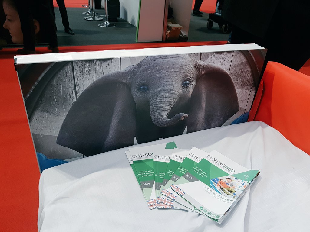 Centrobed's tweet photo. Ready for day 2 at the #Naidex45 stand 45. You will #amazed about what we see a #chairbed #turningbed #standupbed #abedthatgrows #leglifters #bedrails #cots and you might even see #Dumbo
#occupationaltherapy #community #stopthepressure #singlehandedcare #costsaving #weareable https://t.co/W1i9lh5Mm6