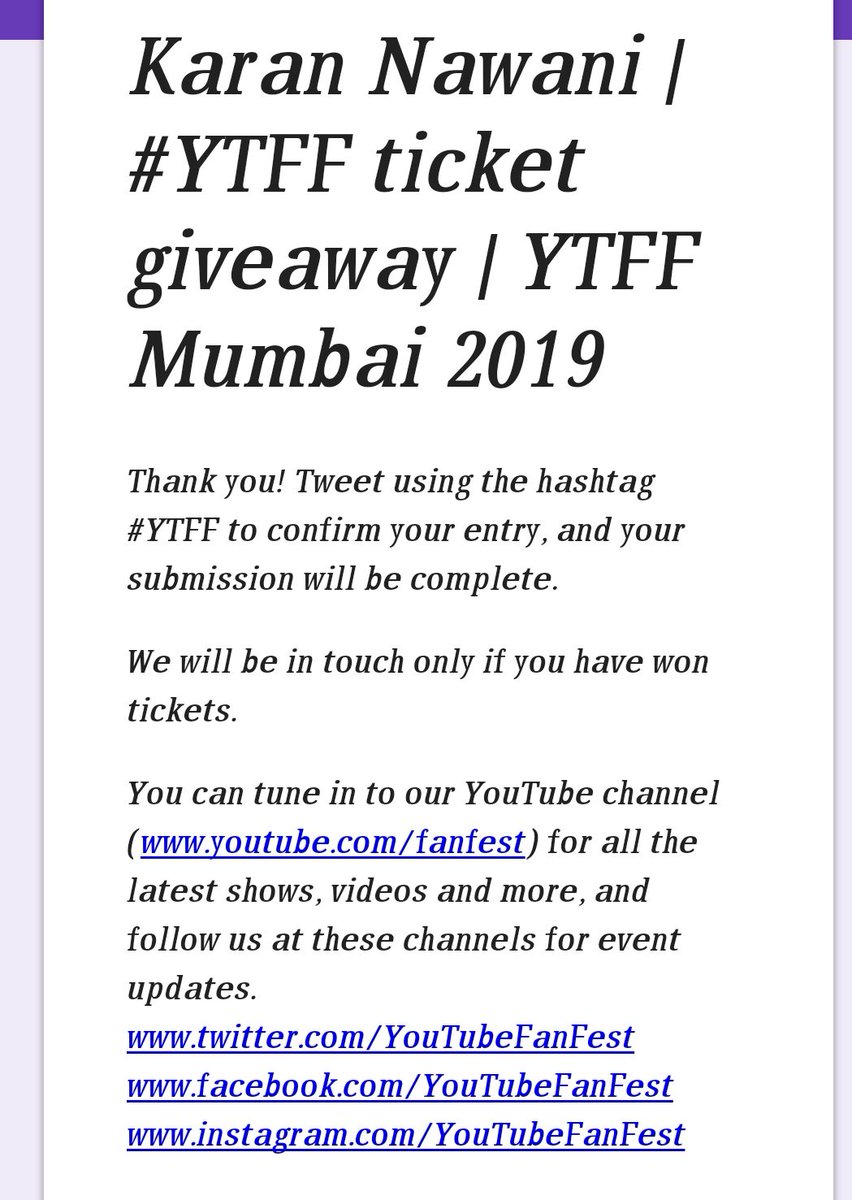 dishaudayshah's tweet image. #YTFF2019 #YTFF with #KaranNawani Super Excited !!!@YouTubeFanFest