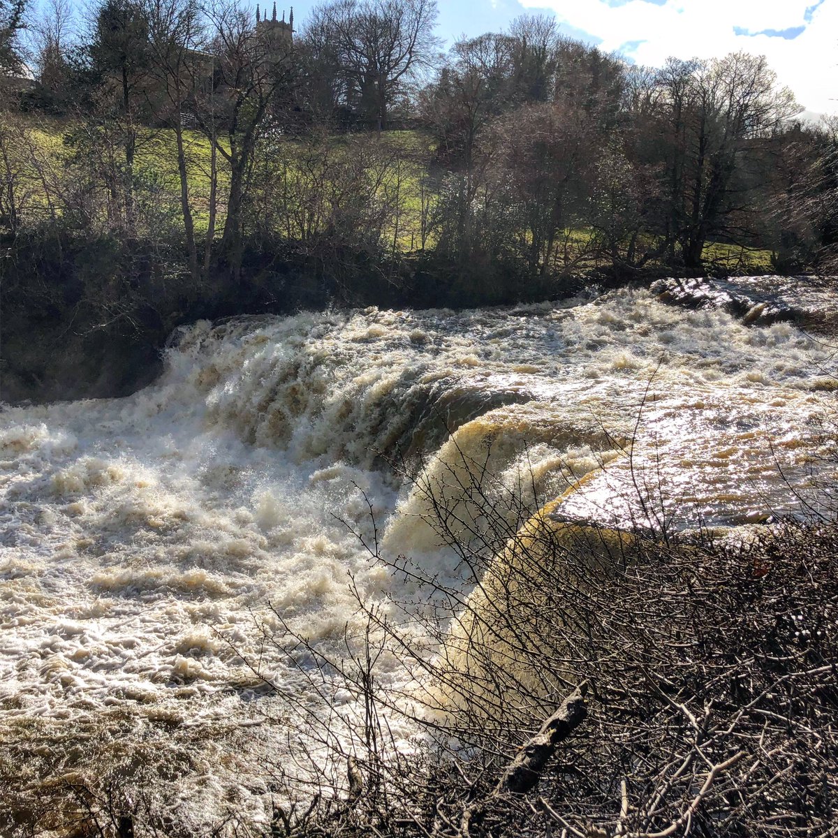 Plenty water in the rivers at Aysgarth Falls 💦 #Aysgarth #AysgarthFalls #Yorkshire #YorkshireDales #Travel #TravelPhotography #Photography #RobinsonRoams