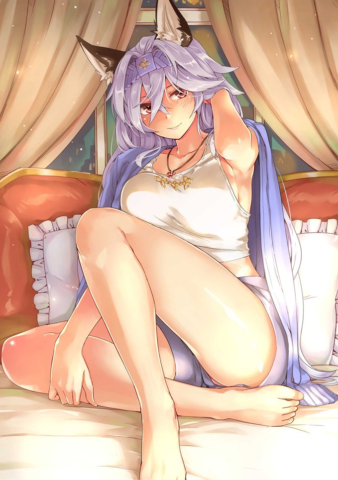 ㅤ 
ㅤ 
' This casual sleepwear is a lot more comfortable than I anticipated. . .
Especially now that the heat of summer is upon us.─ '
ㅤ ㅤ