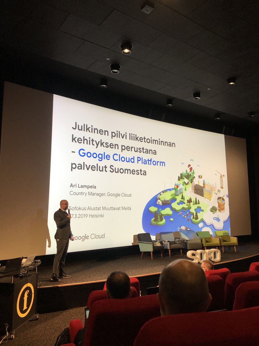 HokkanenRiku's tweet photo. @sofokus tarjoilee tänään oppia ”Alustat muuttavat meitä” tapahtumassa✌🏽Paikalla mm. Google cloud, Oura ja Business Finland #sofokus #verkkokauppa https://t.co/ZYb4HVdGIn