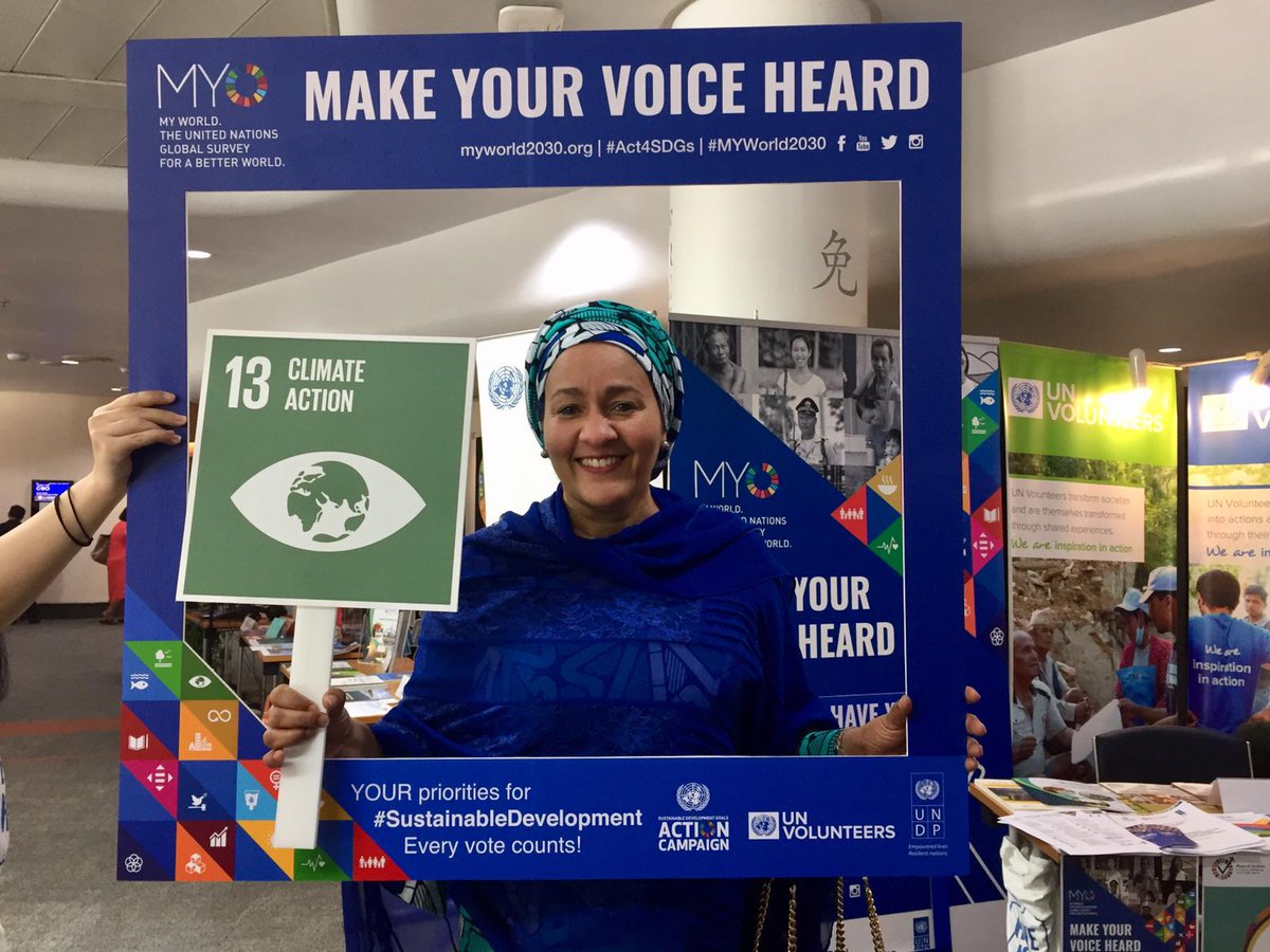 nadineravaud's tweet photo. .@UN Deputy Secretary-General @AminaJMohammed supporting #MYWorld2030 as a tool to collect people's perceptions on progress on the #SDGs. She's been a strong &amp; invaluable advocate. Make your voice heard https://t.co/xpVfHkH585 #APFSD w/ @UNDPasiapac @UNVAsiaPacific @SDGaction https://t.co/dXxRDIPycp