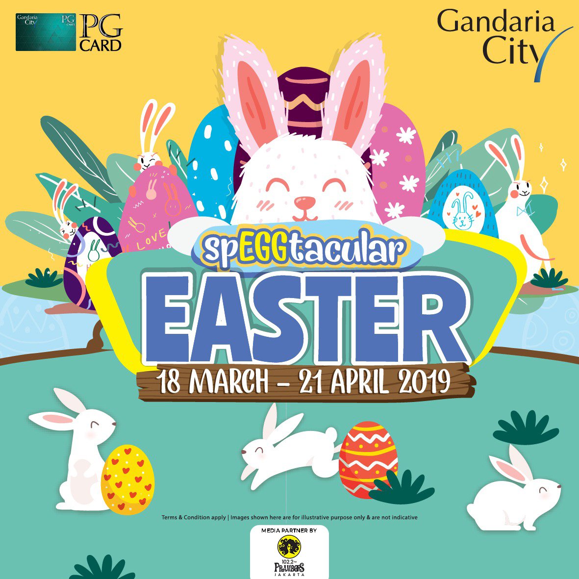 Prambors's tweet photo. #ShopPlayandWin💃💃 ikuti program #Easter di @GandariaCity menangkan berbagai hadiah menarik. Dengan pembelanjaan 500rb / (350rb dgn OVO), bisa langsung bermain "Vending Machine" yg ada di Easter Booth, North Mainstreet lantai Ground. #EasterGC #GCevent #GCquiz2019 #PramborsAds https://t.co/4mZerrzPYx