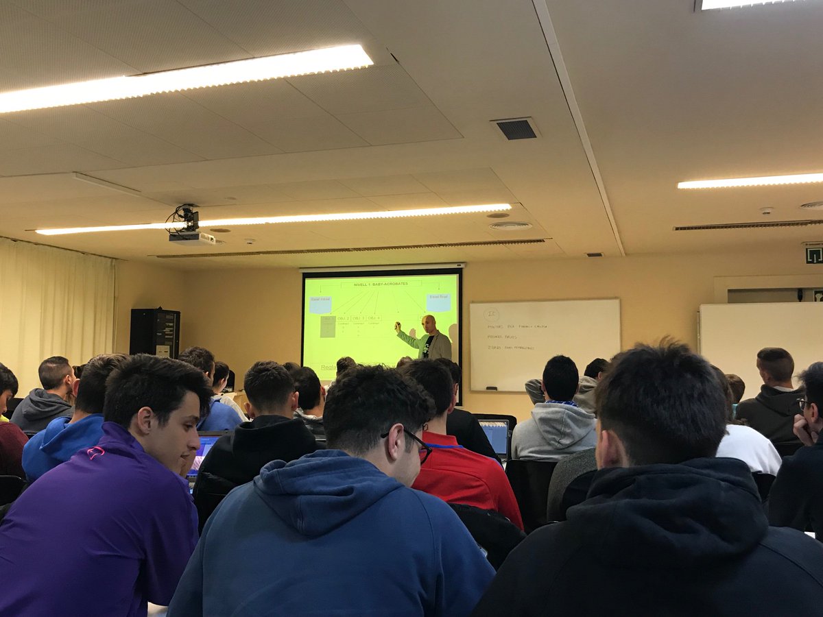 programators4's tweet photo. Gràcies a @DazaGabi per parlar-nos sobre la Programació en la Iniciació Esportiva. Seguim sumant conceptes per millorar!💪🏽 #2019TopProgram https://t.co/Zxumi2gqVQ