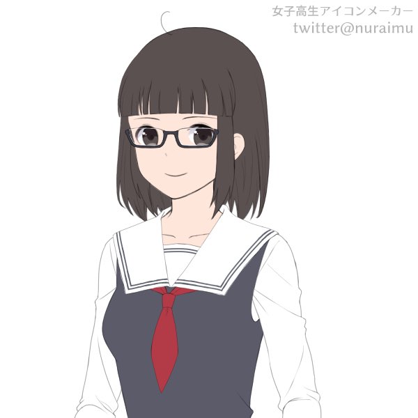 女子高生アイコンメーカーのtwitterイラスト検索結果 古い順