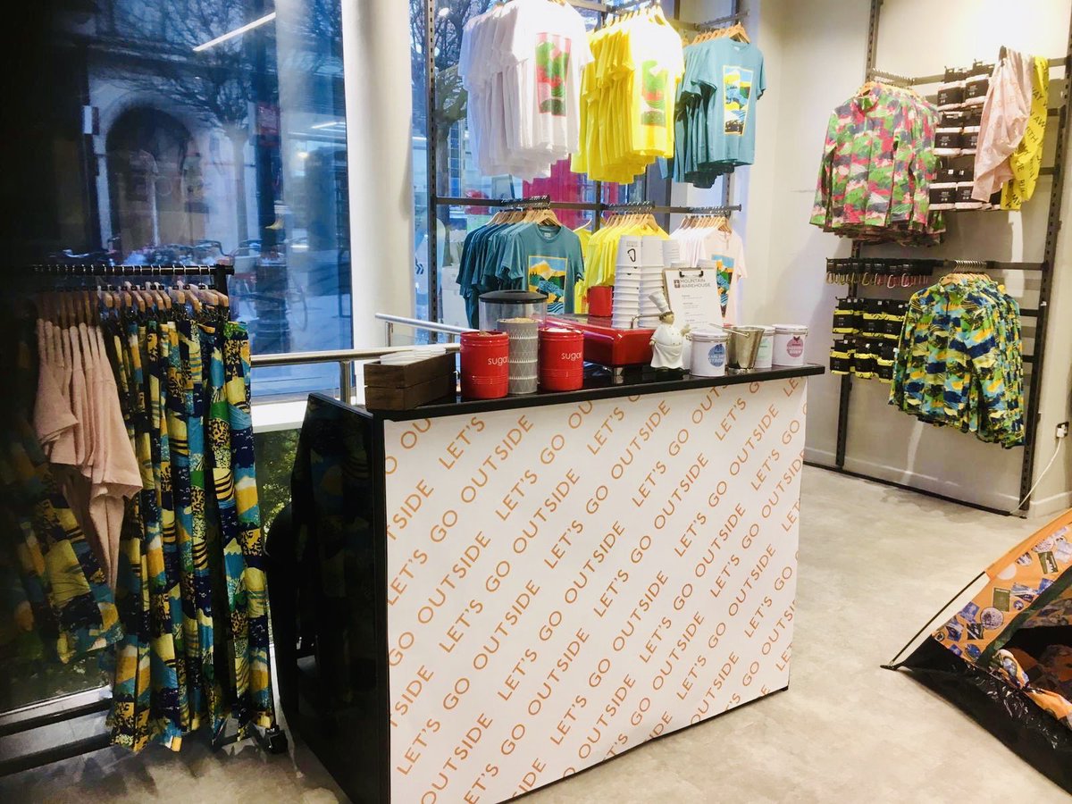 cafe_santiago's tweet photo. @MountainWHouse this morning for their launch of their #kitneale 2019 range. #barista #coffee for the #press #branded #coffeebar #baristaservice @PrintedCupCo @KitNeale https://t.co/ApjN2s709K