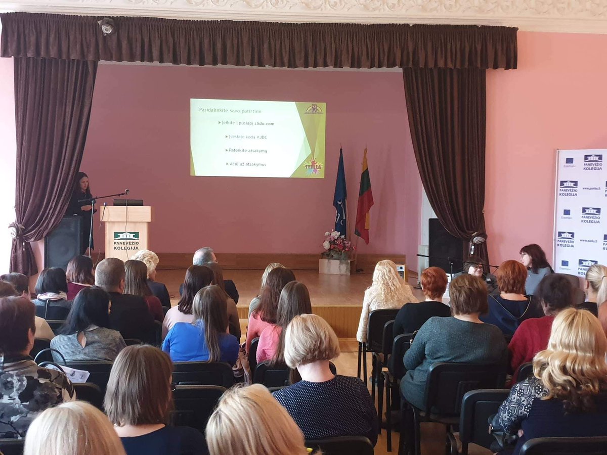 JCentras's tweet photo. The Lina, Kotryna and Eglė speech, prepared by PWD will be held during the Scientific - Practical Conference "The Importance of Promoting Human Relations" at Panevėžys College.

#WeAreSTELLA #KA2_EB17 #Inclusion #AdultLearning #PeoplWithDisabilities #ProjectTeam #Lithuania https://t.co/mJM0CNP7lc