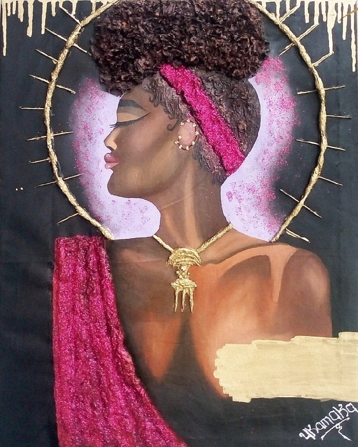 IQHAWA's tweet image. Hi everyone, my name is Ukamaka.M.Nwankwo and I'm a self taught artist. A thread of some of my works, please RT my customers might be on your timeline. Click the link on my profile to purchase, thanks🙏
#artbymirian