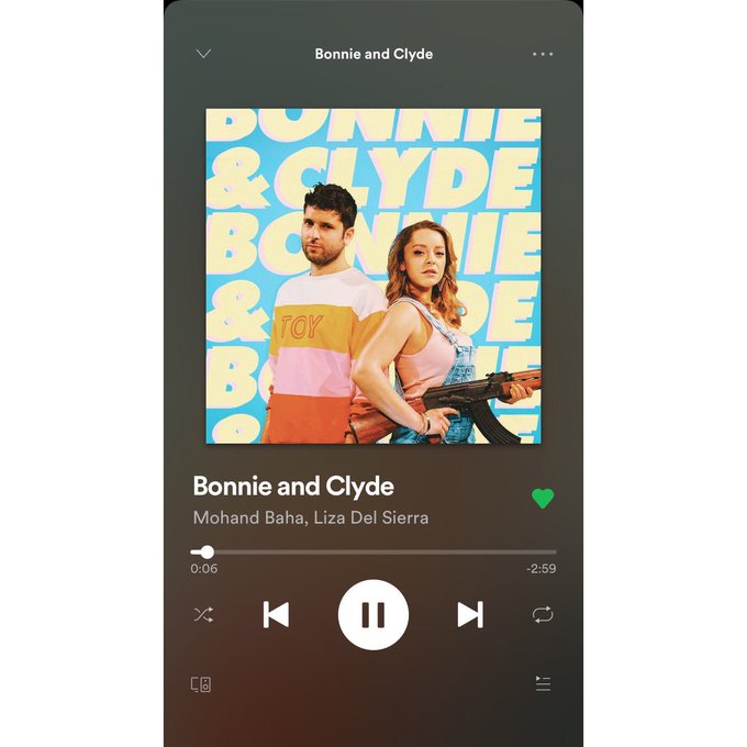 Et me voil&agrave; sur toutes les plateformes de musique digne de ce nom!!! #bonnieandclyde #mohandbaha #lasuitemusique<a href="/tag/bonnieandclyde"class="tags"><span>#bonnieandclyde</span></a><a href="/tag/mohandbaha"class="tags"><span>#mohandbaha</span></a><a href="/tag/lasuitemusique"class="tags"><span>#lasuitemusique</span></a>