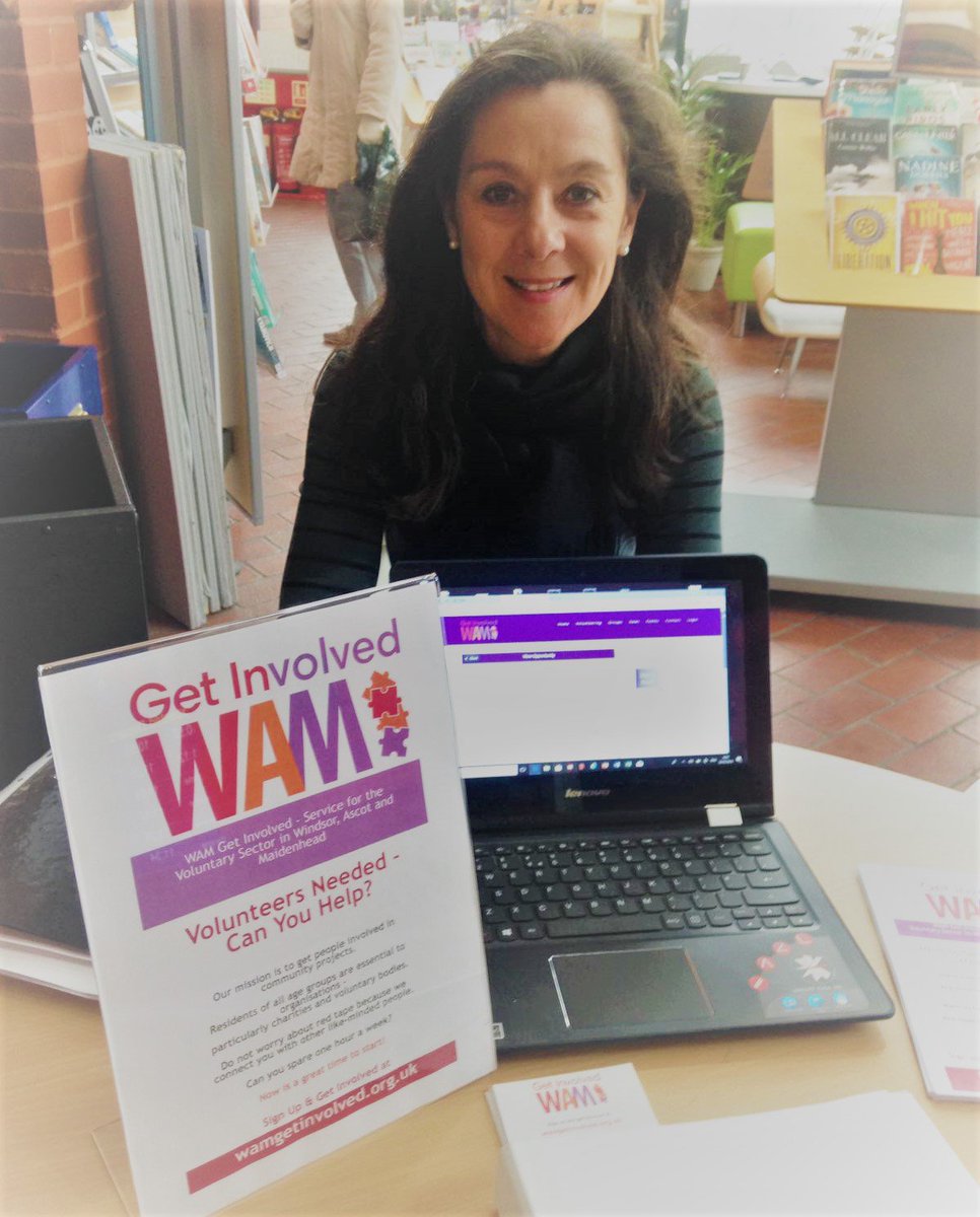 WAMGetInvolved's tweet photo. Find out about volunteering opportunities in #Maidenhead #Ascot &amp; #Windsor at our @WAMGetInvolved #Volunteer Drop-in Surgery, TODAY, between 10am &amp; 12pm at #Ascot Library @RBWM_Libraries https://t.co/CWLRa1wndc