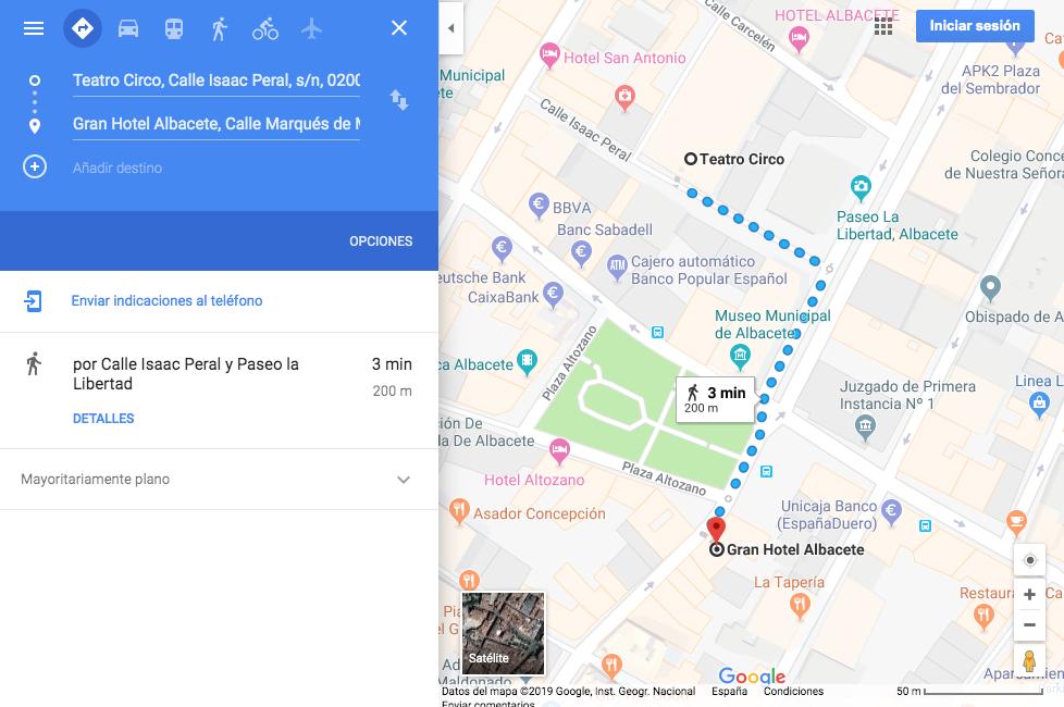 👉🏻 Si vienes a nuestro Gran <a href="/ABGranHotel/">Gran Hotel Albacete</a>, que sepas que el emblemático <a href="/TeatroCircoAB/">TeatroCircoAlbacete</a> se encuentra a tan solo 3 minutos andando.
#DiaMundialdelTeatro 🎭 #FelizMiércoles