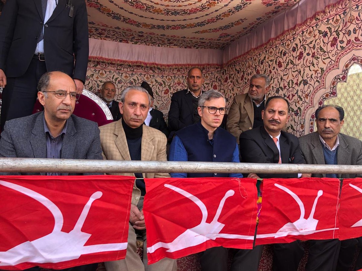 JKNC (@jknc_) on Twitter photo President <a href="/JKNC_/">JKNC</a> and Srinagar LS candidate Dr. Farooq Abdullah at Budgam today. <a href="/OmarAbdullah/">Omar Abdullah</a>, <a href="/RuhullahMehdi/">Ruhullah Mehdi</a> <a href="/nasirsogami/">Nasir Sogami</a>, party functionaries also present. A massive gathering of party workers and still counting at the venue. #JKNC #OnlyHal #HalhiHalHai President <a href="/JKNC_/">JKNC</a> and Srinagar LS candidate Dr. Farooq Abdullah at Budgam today. <a href="/OmarAbdullah/">Omar Abdullah</a>, <a href="/RuhullahMehdi/">Ruhullah Mehdi</a> <a href="/nasirsogami/">Nasir Sogami</a>, party functionaries also present. A massive gathering of party workers and still counting at the venue. #JKNC #OnlyHal #HalhiHalHai