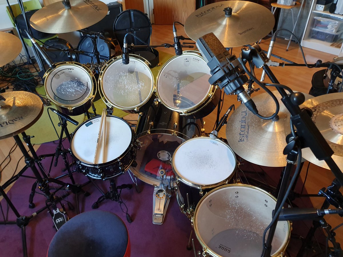 Scott Ottaway (@scottottaway) on Twitter photo Too many drums!!! Had to borrow Sam's car for this weeks studio session as I needed 2 <a href="/libertydrums/">libertydrums</a> kits & 5 snare drums & 4 sets of <a href="/istanbulmehmet/">Istanbul Mehmet</a> (28 cymbals) loads of spare <a href="/CodeDrumHeads/">Code Drum Heads</a> & <a href="/pellwoodeu/">pellwoodeu</a> sticks, hotrods & mallets!
#rockwiththeott #touringdrummer Too many drums!!! Had to borrow Sam's car for this weeks studio session as I needed 2 <a href="/libertydrums/">libertydrums</a> kits & 5 snare drums & 4 sets of <a href="/istanbulmehmet/">Istanbul Mehmet</a> (28 cymbals) loads of spare <a href="/CodeDrumHeads/">Code Drum Heads</a> & <a href="/pellwoodeu/">pellwoodeu</a> sticks, hotrods & mallets!
#rockwiththeott #touringdrummer