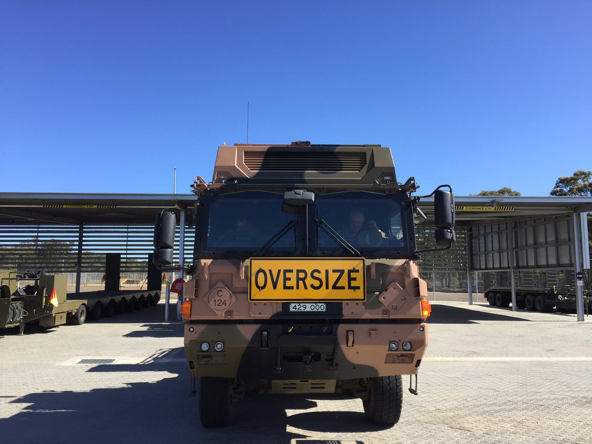 Mustang_Sally71's tweet image. AST had the pleasure of hosting DGTRADOC (BRIG Ben James, AM, DSM) today updating him on current training pressures, simulation modernisation and the revised driver training system. He even got a ride in the HX81 Truck Tractor. #FORCOMD #trainingforthefuture #moveshootcommunicate