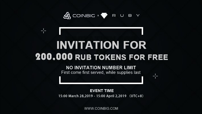 CoinBigExchange's tweet photo. 🔥Total 520,000 RUB airdrop for free🔥

🎉20RUB ≈ 0.5 USD🎉

More details: https://t.co/gir0gS8RHX https://t.co/Y3zYRnJF3R