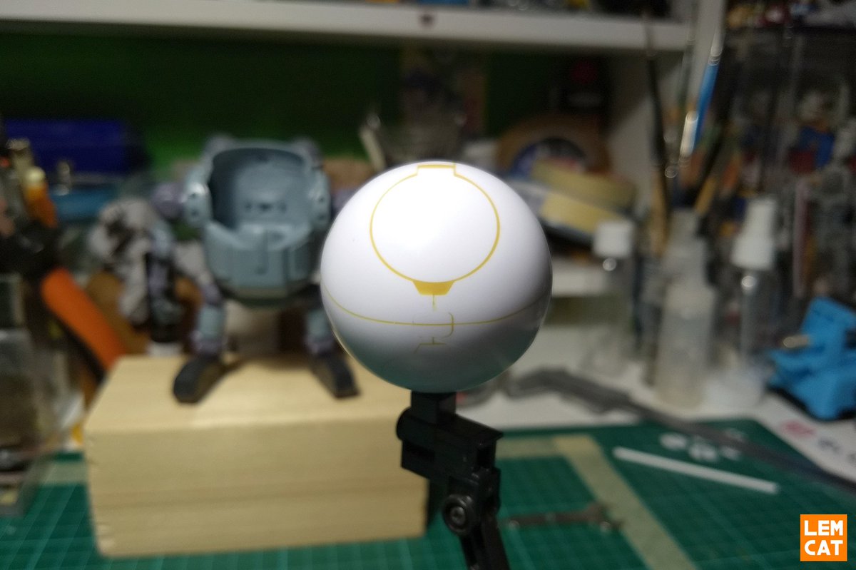 lemcat's tweet photo. ⚪✨
#Haro #Haropla #MobileHaro #Bandai #Mecha #Mak #Modellismo #ModelKit #モビルハロ #WIP #Custom #GDC8 #GDMST #Gundamdipendente https://t.co/ShSrYVZNpA