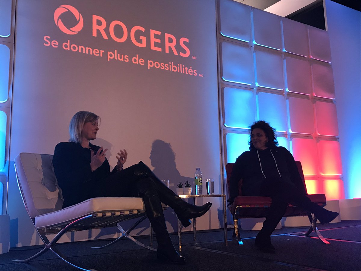 Discussion #RendezVousRogers avec Viviane Gravel, présidente et chef de la direction de B-Citi et Édith Cloutier, présidente Rogers Québec «Il faut s’entourer de personnes plus fortes que soi, déléguer et rester connecté. Ça nous permet de garder un équilibre»