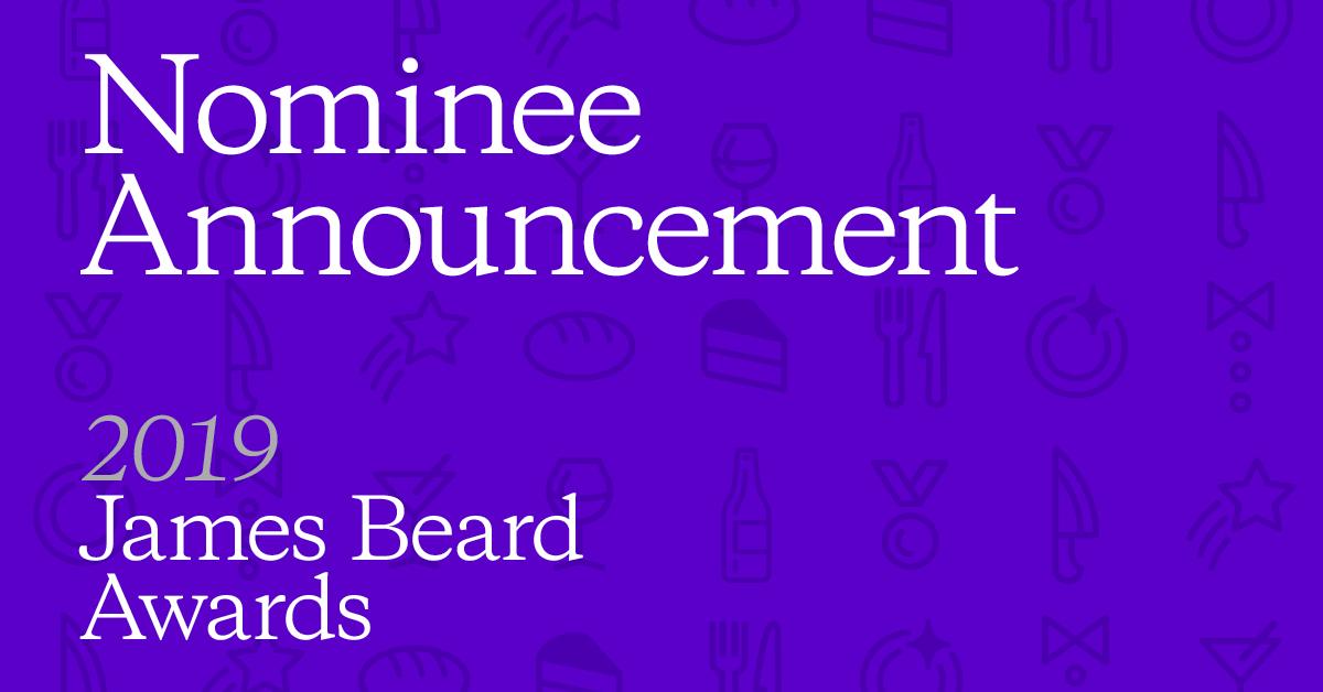 It's #jbfa nominee day! We'll be revealing the 2019 James Beard Award nominees shortly, right here on our Twitter feed! Stay tuned 🏅