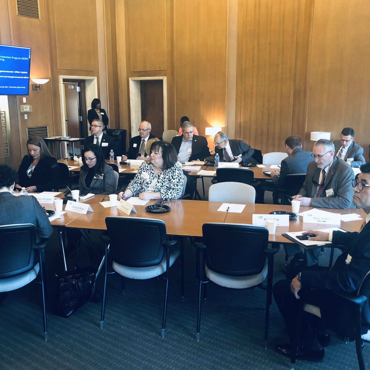 EximBankUS's tweet photo. #EXIMRepp meeting at HQ is going great. We'll be discussing #Trade #Credit #Insurance, #Business Credit and other federal resources. We are all so very excited to meet again at #EXIMac19! https://t.co/xism9DR6zC