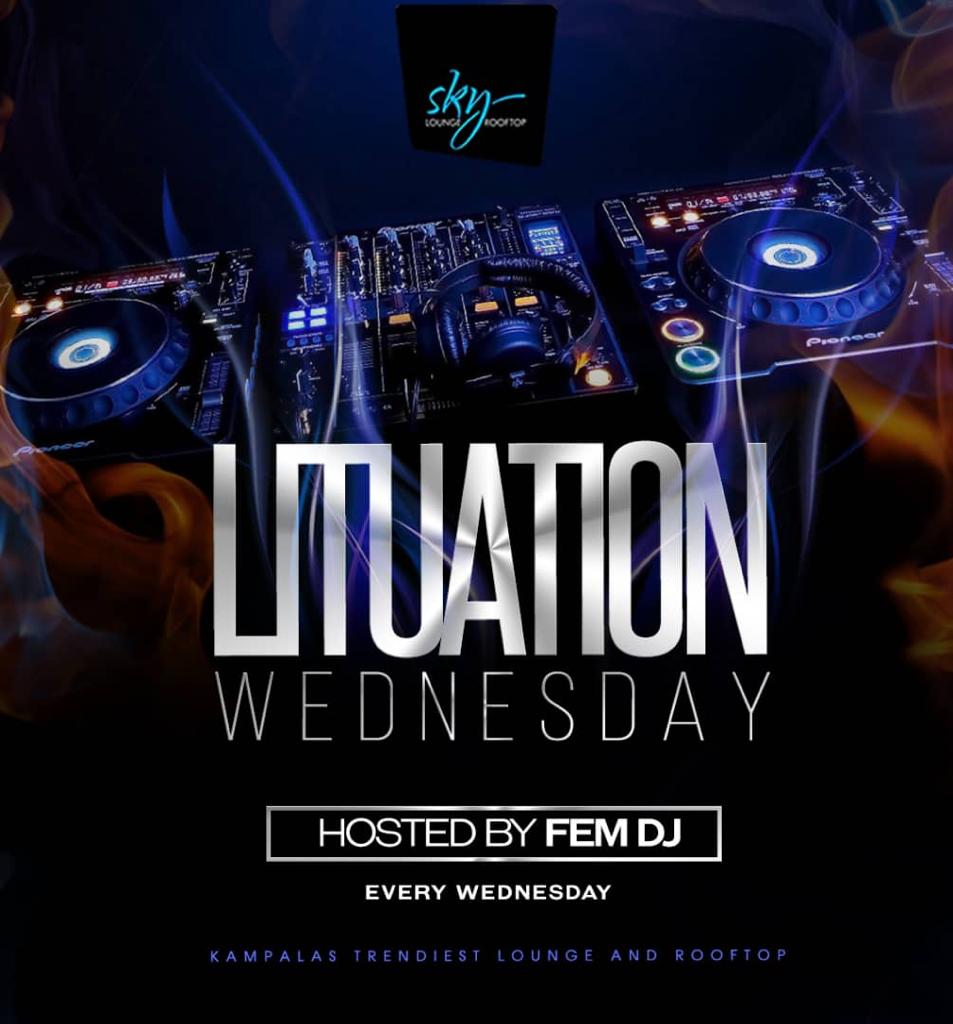 fem_dj's tweet photo. Our usual Wednesday LITuation point is calling once again.
#LITuationWednesday vibes at @skylounge_Ug courtesy of #TheFemEffect. https://t.co/sFzDD21nbR