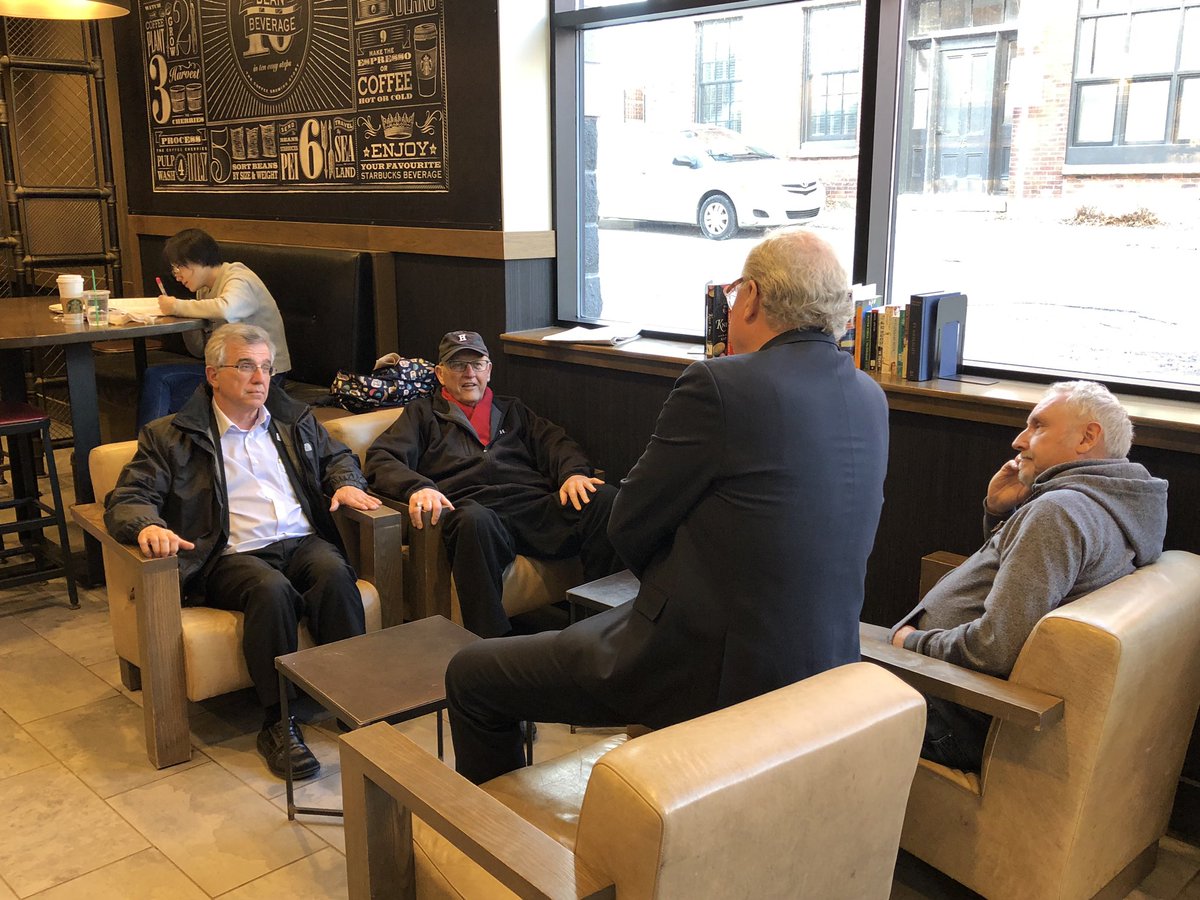 I am out and about this morning with @WadeMacLauchlan. It’s a beautiful spring day! There are plenty of successful businesses we should be proud of in Downtown Charlottetown.