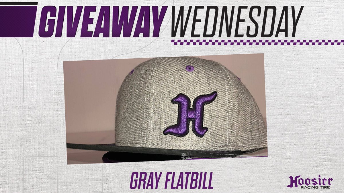 GIVEAWAY WEDNESDAY (3/27/19): FOLLOW &amp; RT to be entered to win our new #HoosierTire gray flatbill hat! Winner announced Thursday morning (3/28).