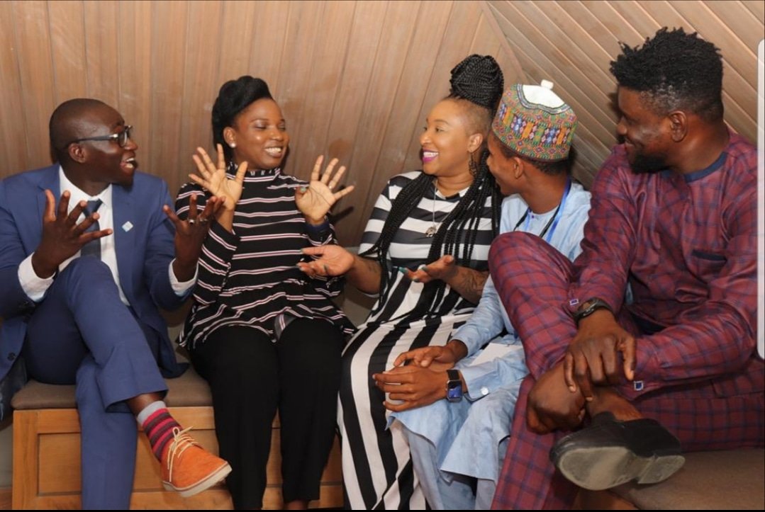 EAI_Nigeria's tweet photo. Cross section of #YaliReconnect participants with Muhammad Al'amin sharing ideas https://t.co/BbN1QCoN9v