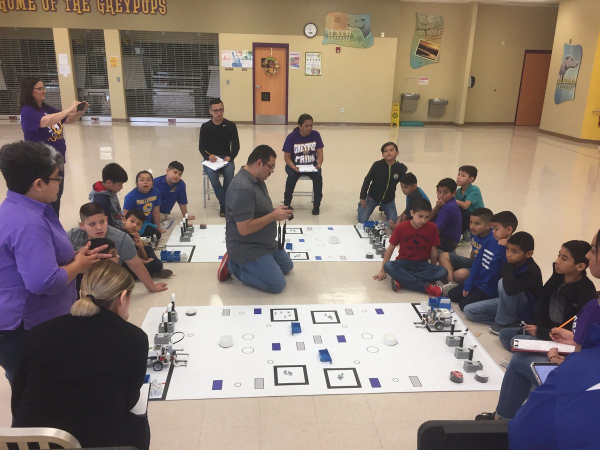 SBCISD_ASP's tweet photo. Robotics Competition that was at Ed Downs Elementary. We are so glad to see the growing interest throughout our school district! #robotics #sanbenitocisdasp #afterschoolforall https://t.co/E26fTNUVoZ