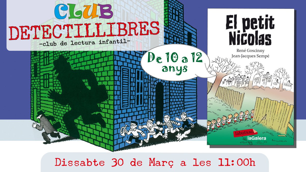 ElCresol's tweet photo. 🎉#ClubDetectillibres👩👩👦👦📚
Dissabte tenim una cita els #Detectillibres: El xicotet Nicolás s'ho passa en gran en el col·legi amb els seus amics. Sempre està disposat a armar embolics. Però no tot serà felicitat: s'acosta el dia del lliurament de notes! https://t.co/natVwbvfvg