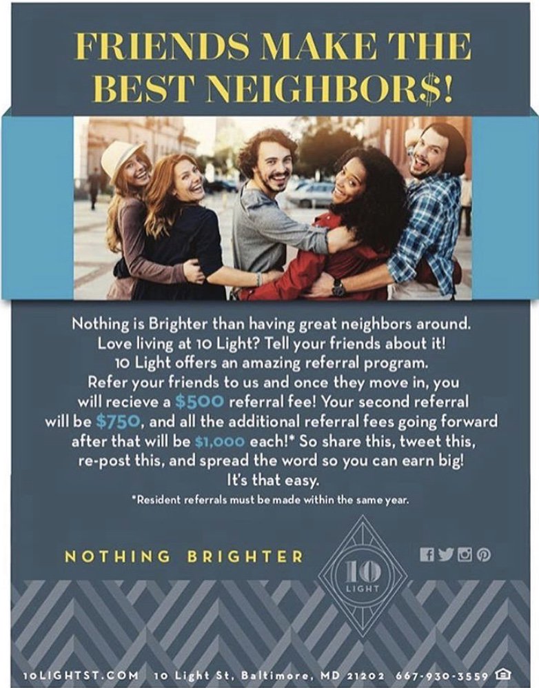 Our resident referral program is awesome! Best way to make easy money. #moneymoneymoney #referafriend #friendsmakethebestneighbors #500dollars #750dollars #1000dollars #bestprogram #gablesproud
