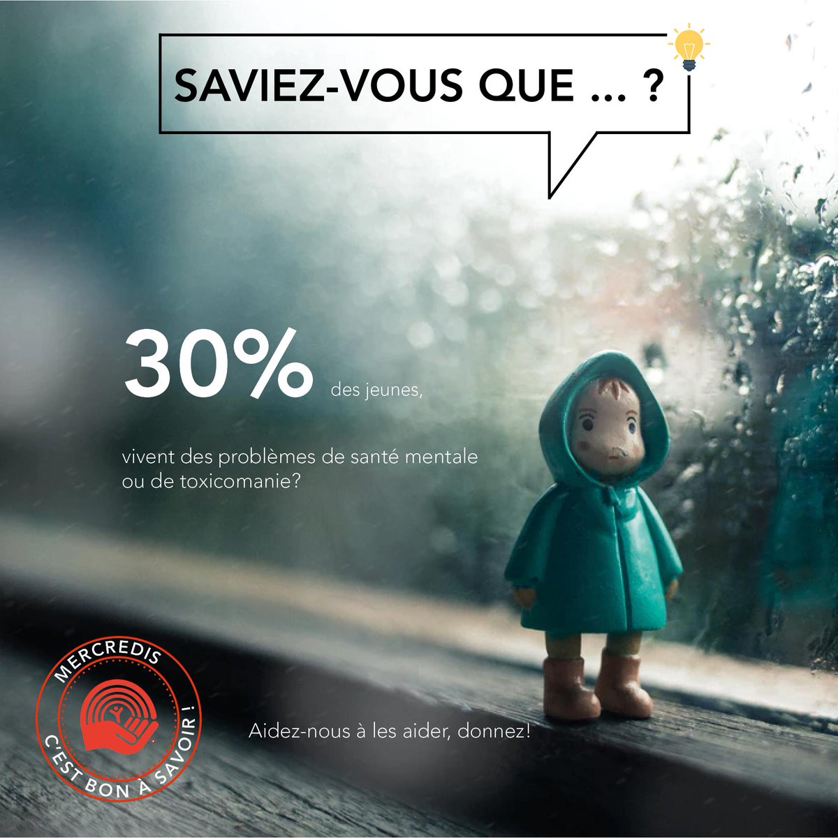 CentraideM's tweet photo. ❗ MERCREDI C'EST BON À SAVOIR ❗
Tous les mercredis, nous vous partagerons des données intéressantes sur votre Centraide.

Saviez-vous que ...? 🤔 https://t.co/ImQUVZSHjr