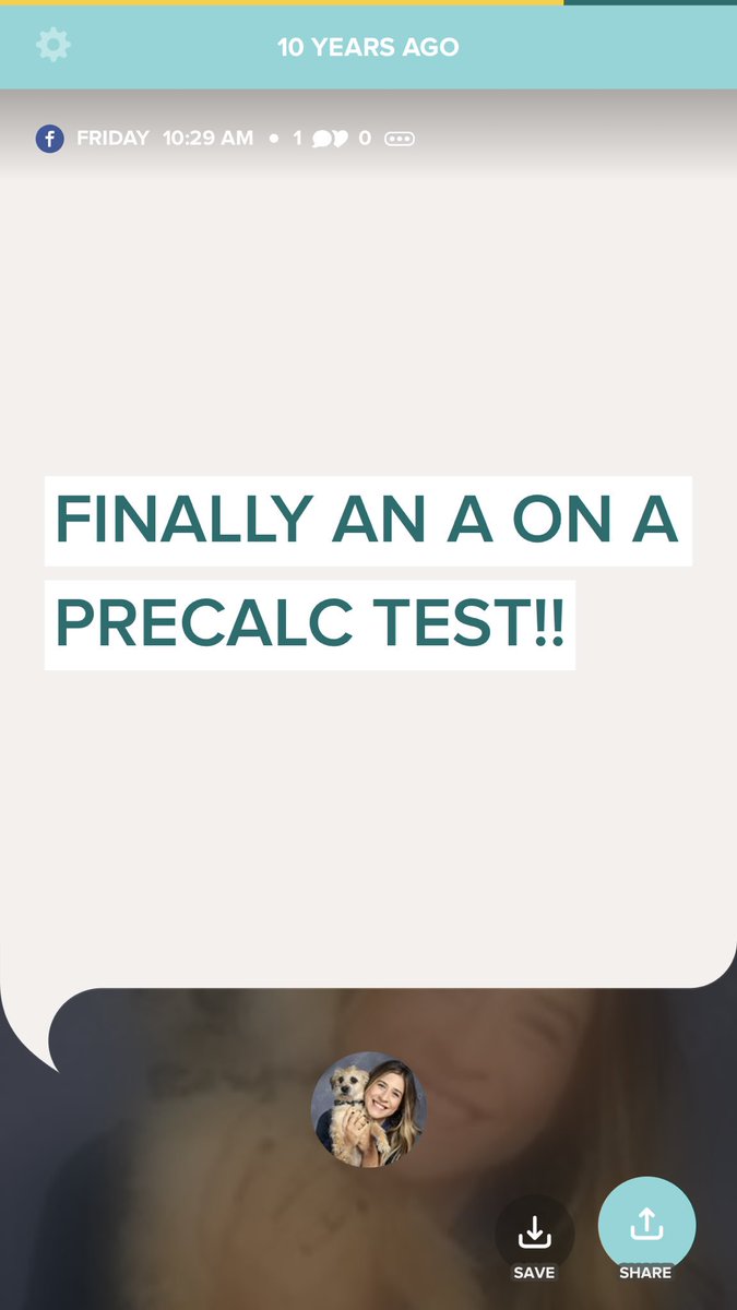 MrsHeidecke's tweet photo. Timehop reminded me that I had a hard time in my high school Pre-Calc class 😂 I was SO pumped about that A. It all eventually clicked 🤓💁🏻‍♀️😎👩🏻‍🏫 #10yearsago #oldfacebook https://t.co/OkcZ1lj0ao